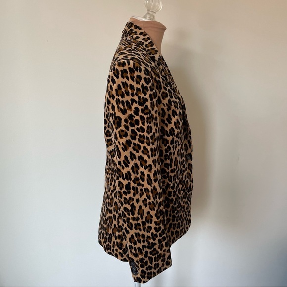 FRAME Classic Cheetah Blazer Mini Boot Cheetah-Print Velvet Pants Suit NWT Sz 0 - Picture 7 of 12